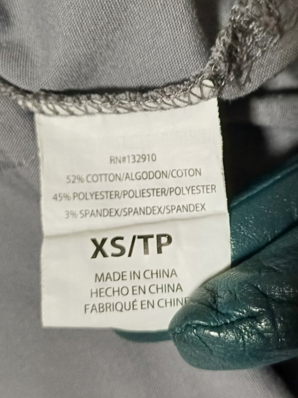 Croc Grey Scrub Top - Picture 7 of 7